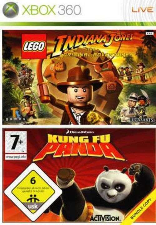 Lego: Indiana Jones and Kung Fu Panda game bundle for Xbox 360 consoles