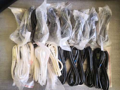 28x Male to Female Power Extension Cables  (sold as a lot!)