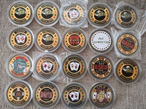 Poker Card Protectors (19 pieces - sold as a lot)