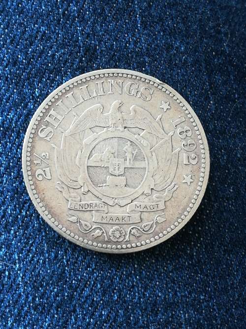1892 Two 1/2 Shilling!!Ultra Rare!! Starting at R1Crazy Wednesday auction!!