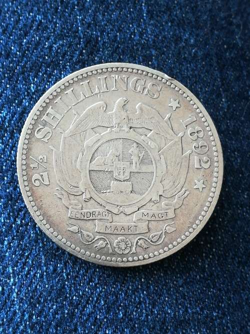 1892 Two 1/2 Shilling!!Ultra Rare!! Starting at R1Crazy Wednesday auction!!