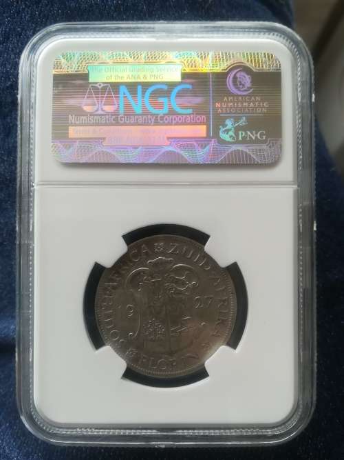 1927 Two Shilling!! Ultra Rare!! NGC Graded. Beautiful Coin!!Snap Friday Auction!!