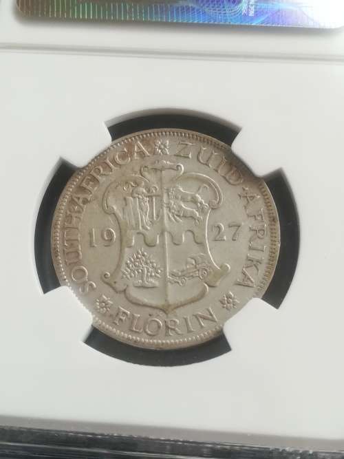 1927 Two Shilling!! Ultra Rare!! NGC Graded. Beautiful Coin!!Snap Friday Auction!!