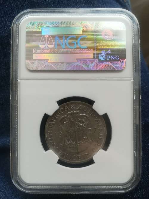 1927 Two Shilling!! Ultra Rare!! NGC Graded. Beautiful Coin!!Snap Friday Auction!!