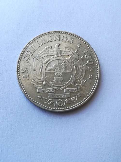 1894 2.5 Shilling!!Ultra rare condition!!On weekend Auction!!