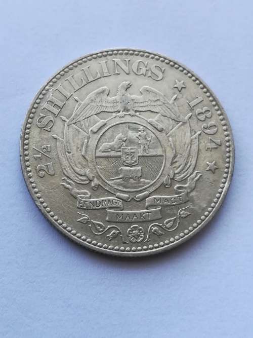 1894 2.5 Shilling!!Ultra rare condition!!On weekend Auction!!