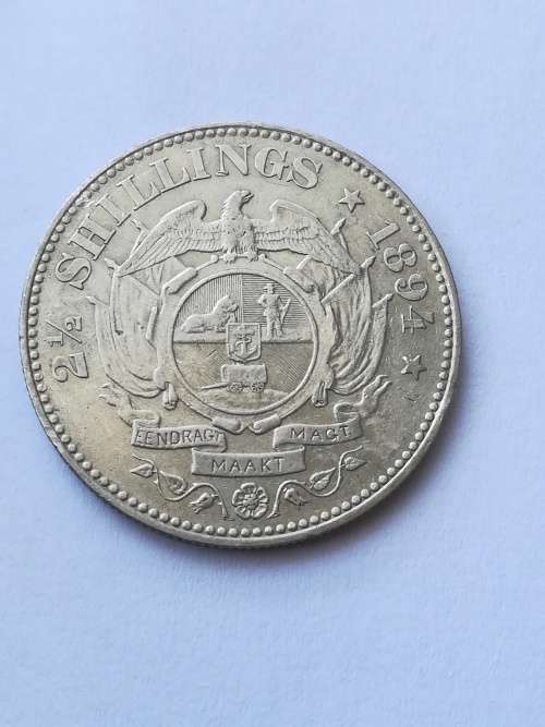 1894 2.5 Shilling!!Ultra rare condition!!On weekend Auction!!