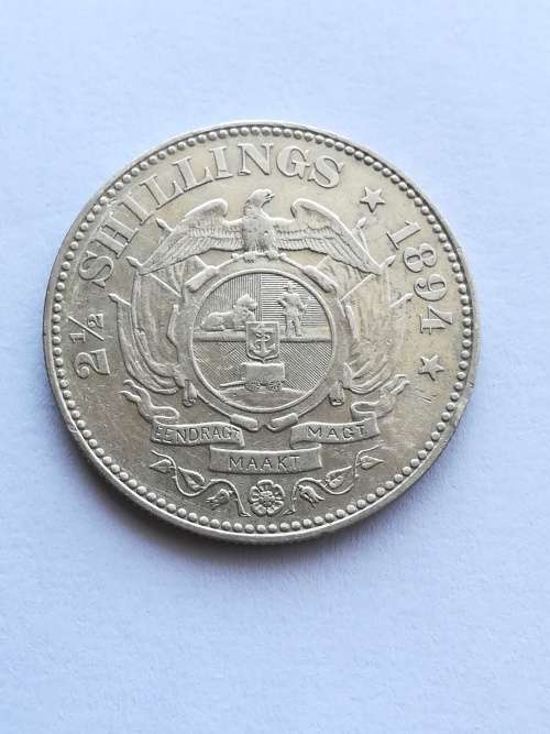 1894 2.5 Shilling!!Ultra rare condition!!On weekend Auction!!