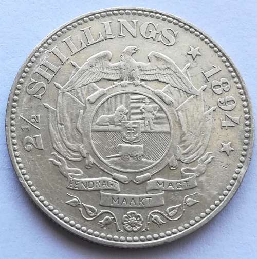 1894 2.5 Shilling!!Ultra rare condition!!On weekend Auction!!