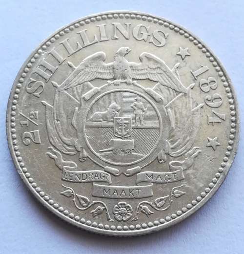 1894 2.5 Shilling!!Ultra rare condition!!On weekend Auction!!