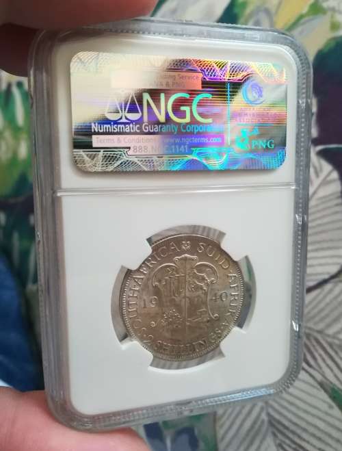 1940 Two Shilling!! Beautiful coin!! NGC Graded!!Weekend Auction from R20!!