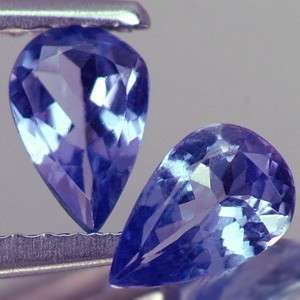 5 ON AUCTION .20CTS PEAR CUT TANZANITES -VALUE R2'060.00 EACH