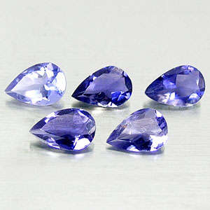 VS 1.62CTS PEAR TANZANITES 8 IN A PARCEL[R9'000,00 VALUE]