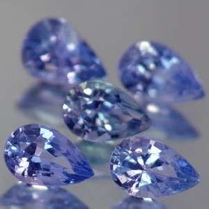 NATURAL PEAR CUT TANZANITE  .30 CARATS