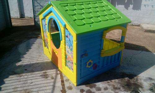 Plastic kiddies playhouse