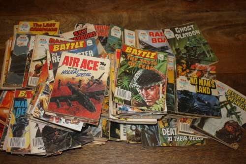 About 100 Battle/Action and War comics