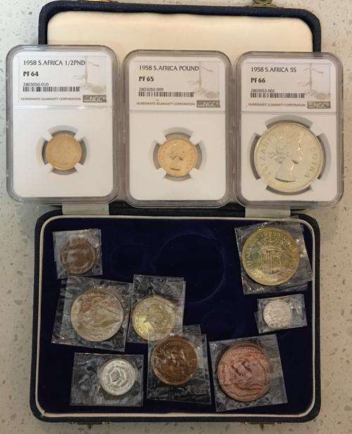 1958 Graded Long Proof Set - PF66 5S, PF65 PND, PF64 1/2PND