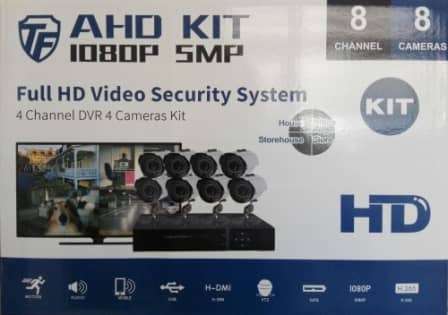 DIY - 8 Channel 5MP AHD Latest Software CCTV System + HDMI + Phone Viewing + Waterproof Cameras