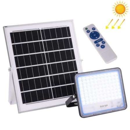 60W Solar LED Flood Light with Separate Solar Panel Including Remote Control