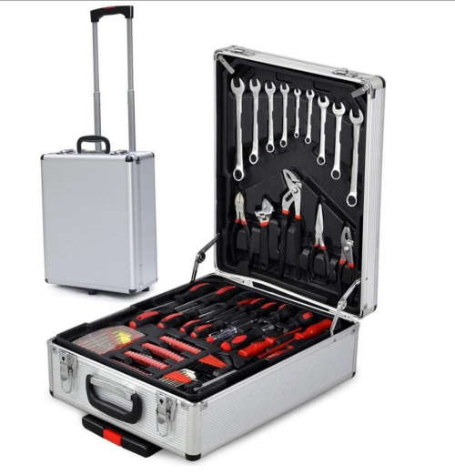 186 Piece Aluminium Trolley Tool Case