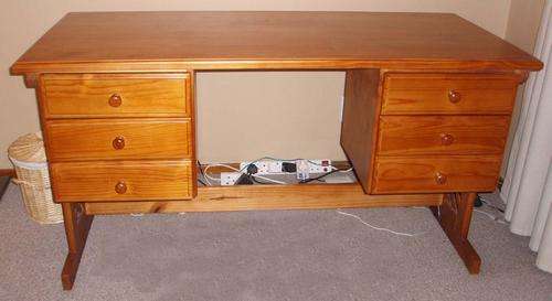 Pine Desk - Oregan stained