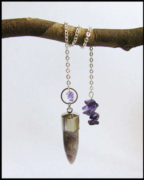 Handmade Amethyst Pendulum