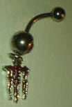WOW!!!! Monster Belly Rings - Stainless Steel - Red