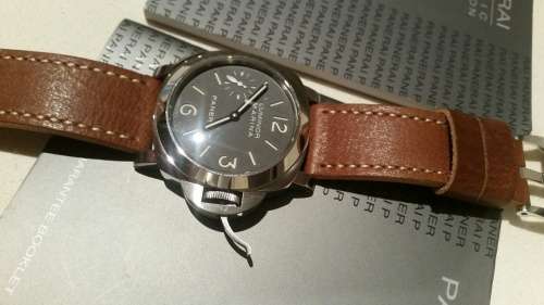 Panerai Luminor Marina PAM 111 44mm Mens SS Watch - Complete. Mint!