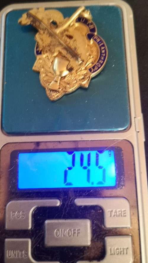 Sterling Silver ROAB medal, hallmarked, 24.5g