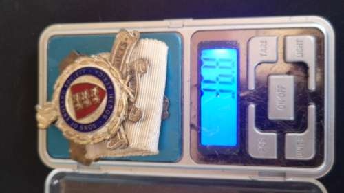 Sterling Silver Sons of England societ medal 36.8g (DW Caney)