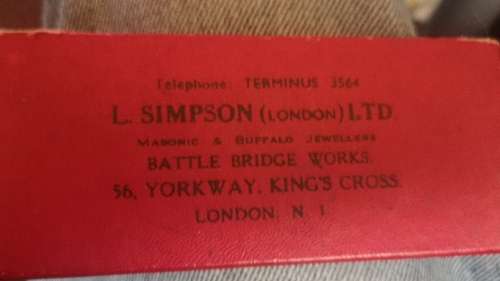 Hallmarked Silver RAOB medal in box 29.6g. (L Simpson)