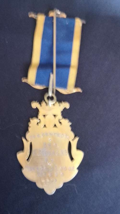 Hallmarked Silver RAOB medal in box 29.6g. (L Simpson)