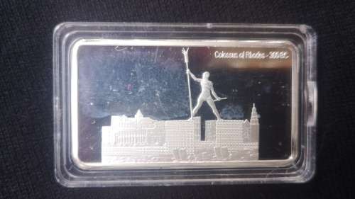7 Ancient Wonders of the World Silver Clad bar