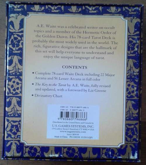 The Original Rider Waite Tarot Pack