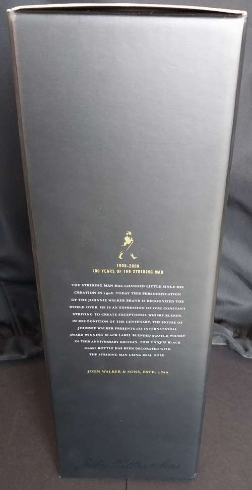 Johnnie Walker Black  Centenary edition:100 years of the Striding Man:750ml 40% Vol