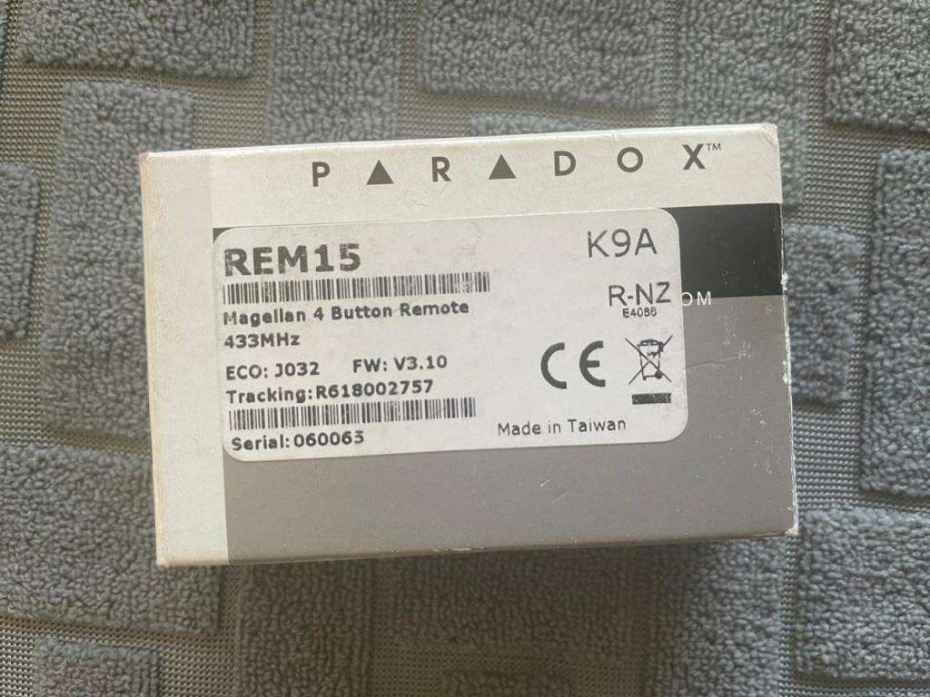 Paradox 4 Button Remote REM15
