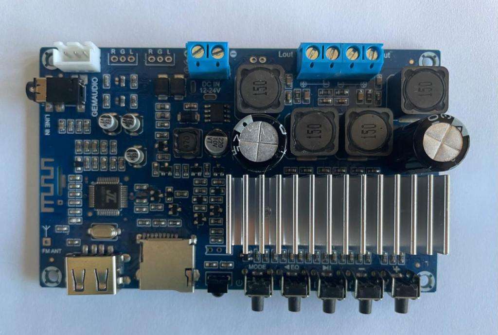 Bluetooth Amp DIY 2x50W BT5.0 TPA3116 Digital Amplifier Board Stereo TPA3116D2