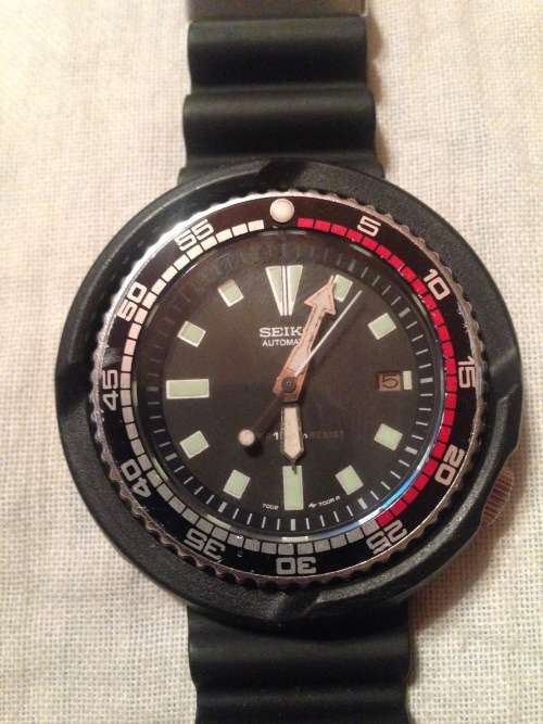 Seiko 7002 Diver Modded Black Tuna