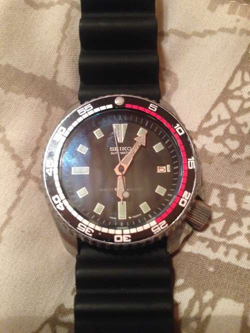 Seiko 7002 Diver Modded Black Tuna