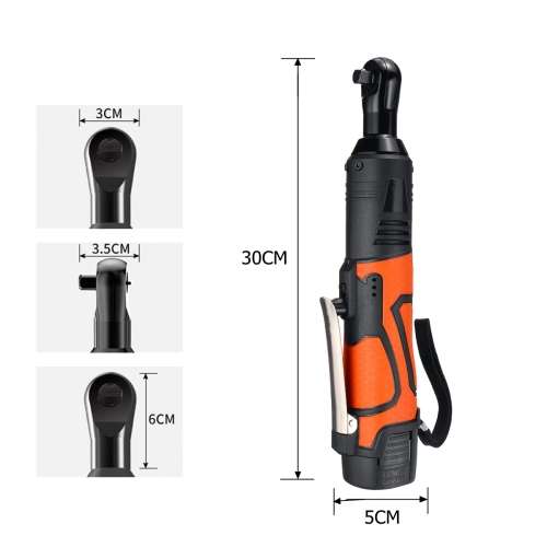 18V 60Nm Cordless Electric Ratchet Wrench 3/8 Inch drive with 1 battery