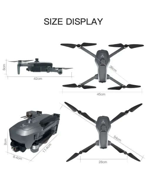SG906 MAX GPS Drone Beast 3 4K HD Camera 3-Axis Anti-shake Gimbal Obstacle Avoidance 2 bat