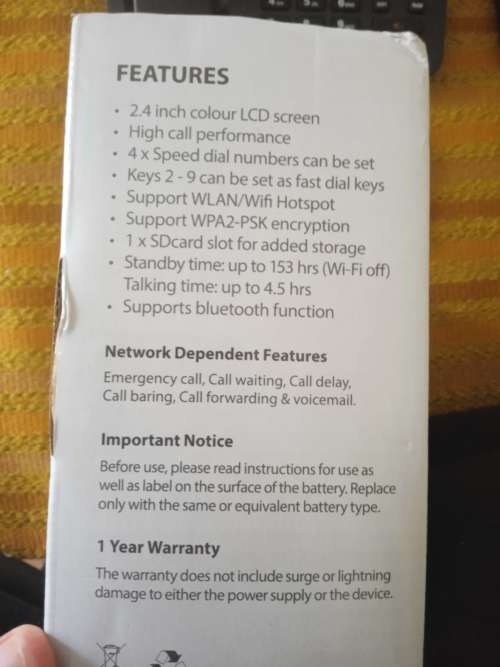 D-Link DWR-720 / PW 3G FLLA wi fi phone  A fixed line look alike with WiFi hotspot capabilities