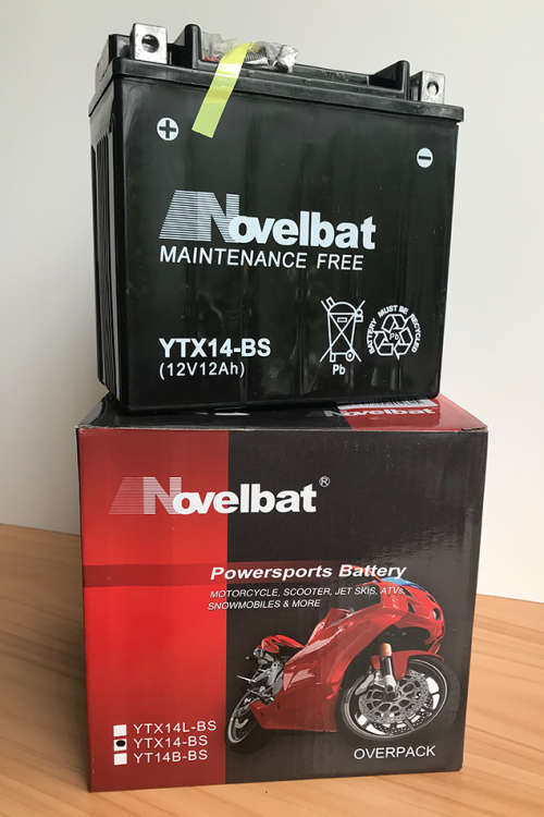 Novelbat motorcycle battery YTX9-BS