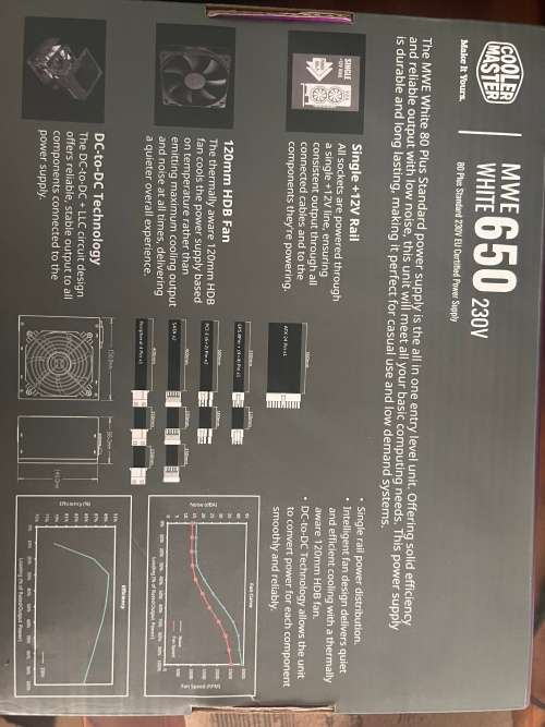 Cooler Master MWE 650 White 230V PSU