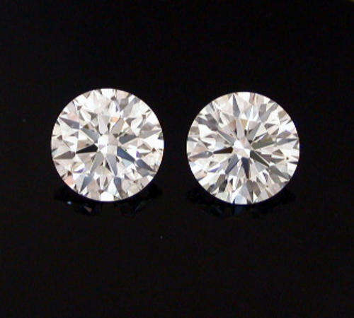 2 x 0.09ct genuine diamond pair