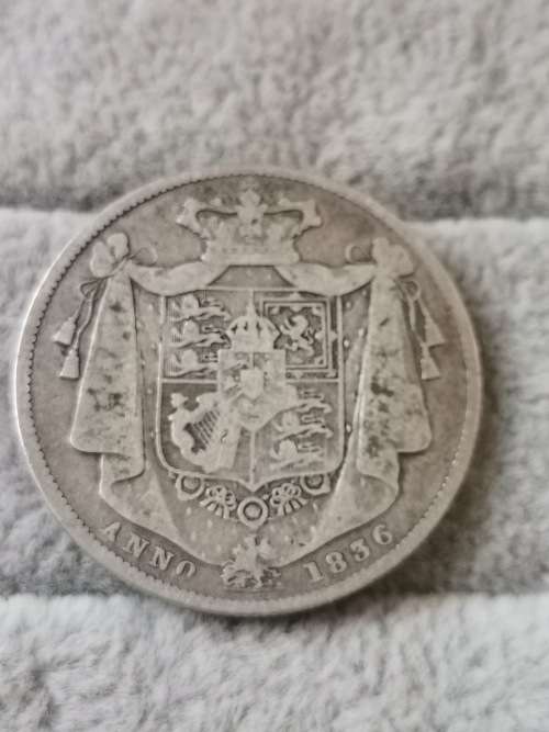 British 1836  Half Crown