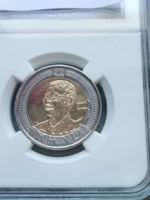 2008 5 Rand Mandela 90th Birthday