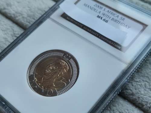 2008 5 Rand Mandela 90th Birthday