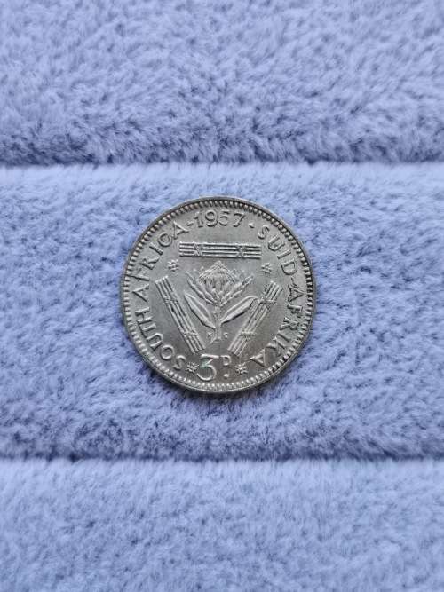 Union 1957 Threepence (Error)