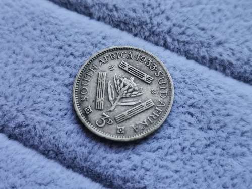 Union 1933 Threepence